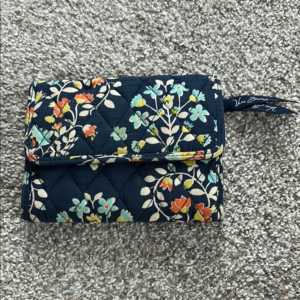 Vera Bradley Blue Floral Wallet